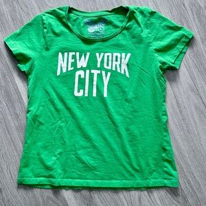 New York City Graphic Tee in Green